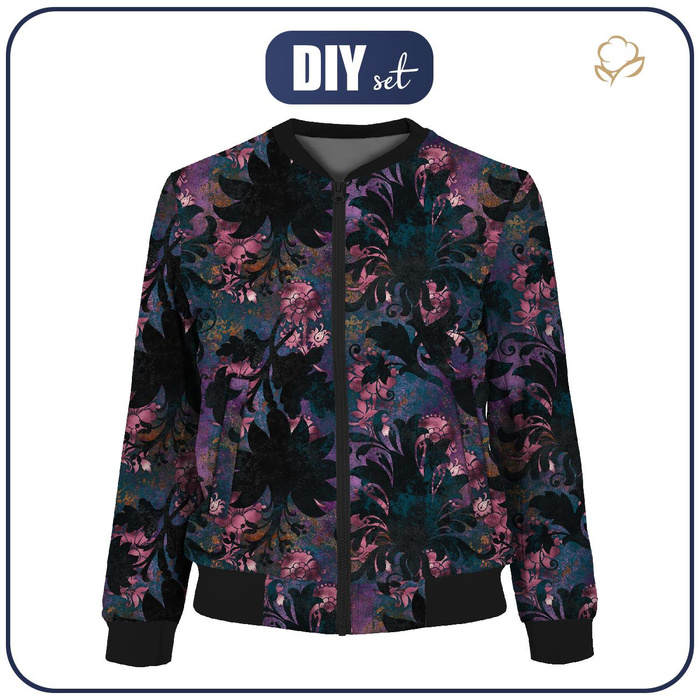 DAMEN BOMBERJACKE (KAMA) - FLORAL MS. 7 - Nähset S