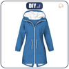 WOMEN'S PARKA (ANNA) - LIGHT BLUE DOTS / BLUE (PUMPKIN GARDEN) - softshell S