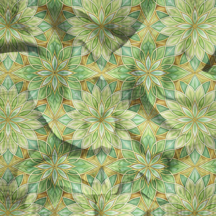 Stained Garden wz. 3 - Cotton muslin