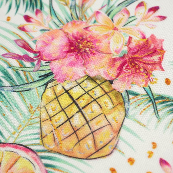 PINEAPPLE DRINK - Cotton woven fabric
