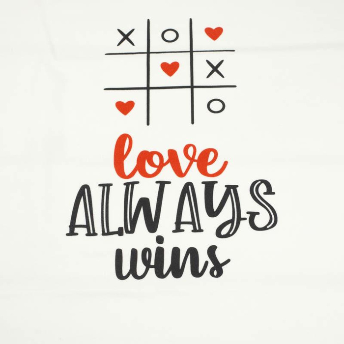 TIC TAC TOE (BE MY VALENTINE) - Paneel 75cm x 80cm