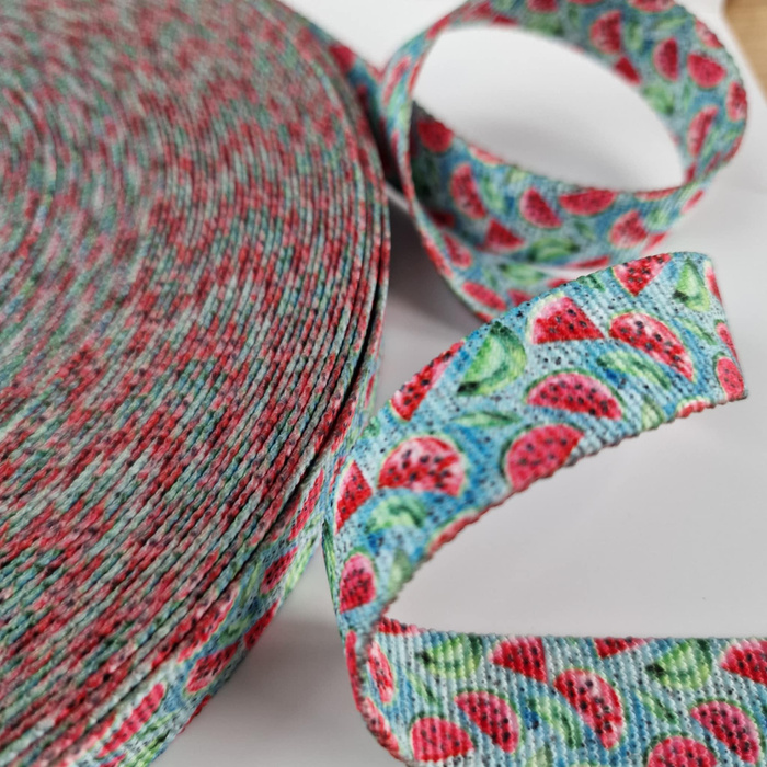 Webbing Tape with Print 25mm - Tutti Frutti wz. 4