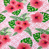 FLOWERS & MONSTERS / pink lemonade - French Terry mit Elasthan