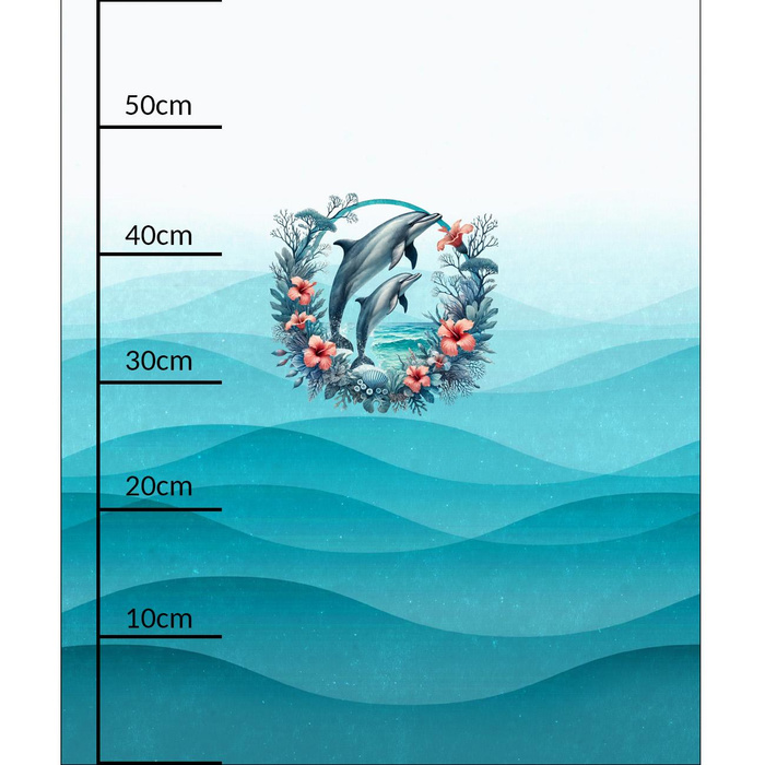 CUTE ANIMALS wz.6 - panel (60cm x 50cm) SINGLE JERSEY 