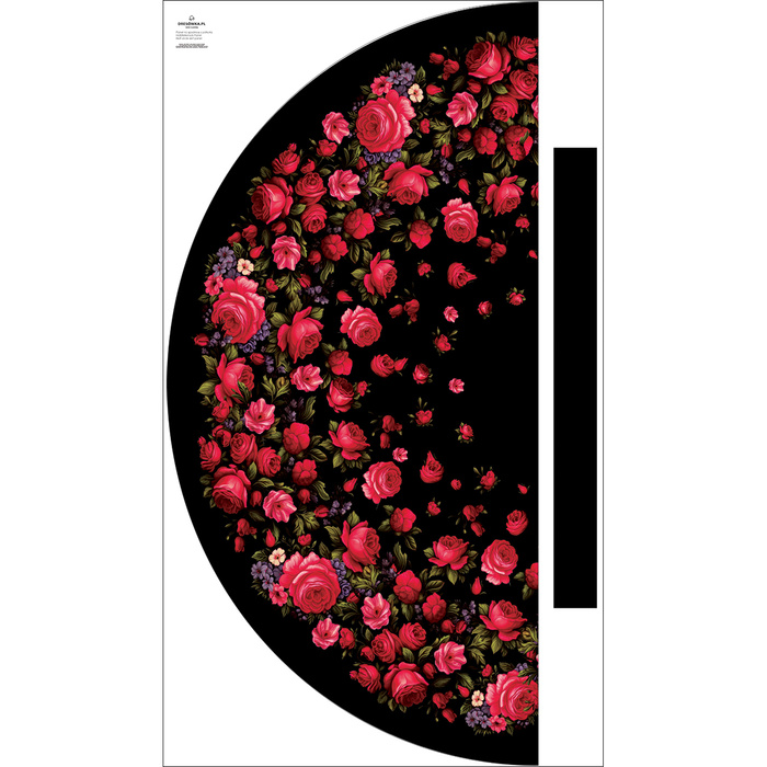 panel kalhot "MAXI" - RED ROSES