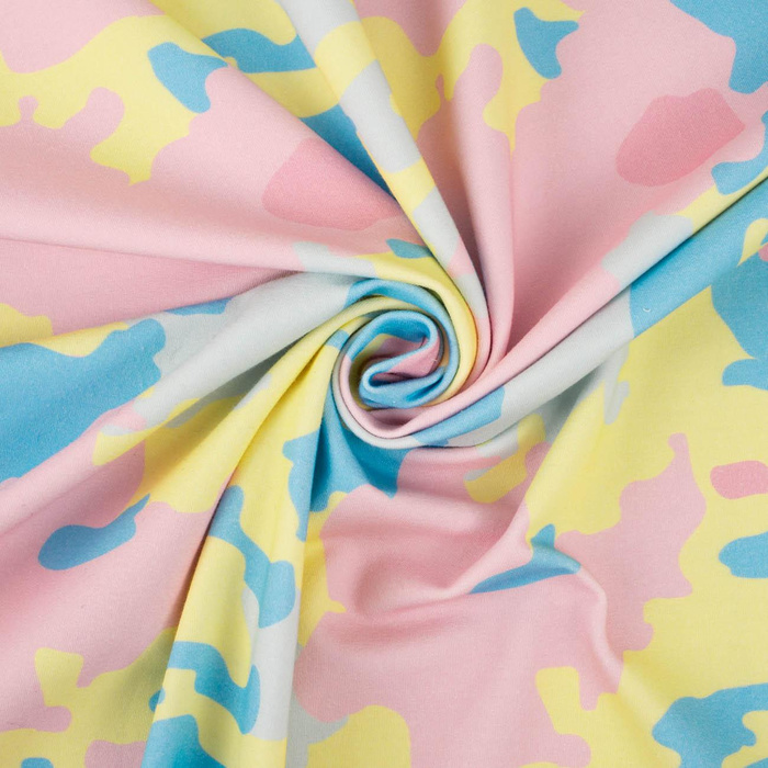 CAMOUFLAGE PAT. 3 / pastel - Upholstery velour 