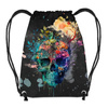 GYM BAG - WATERCOLOR SKULL - big
