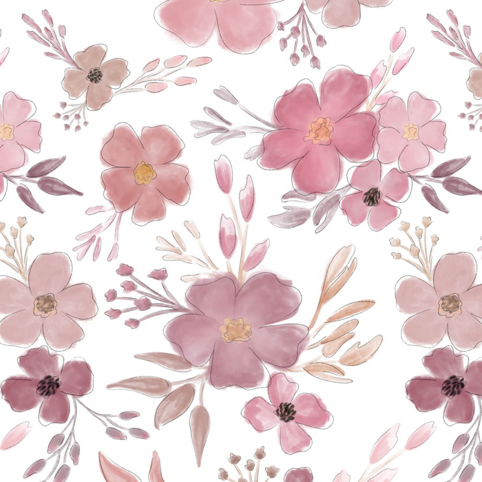 GEMALTE BLUMEN ms. 1