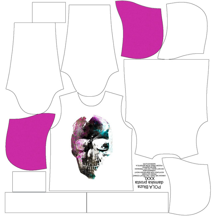 CLASSIC DAMEN HOODIE (POLA) - SCHÄDEL Ms. 4 - Sommersweat - M