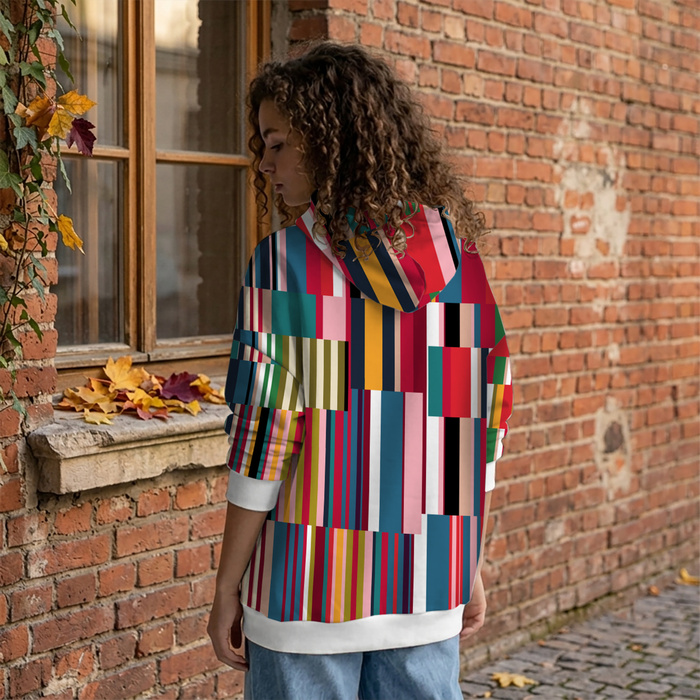 RETRO GEOMETRIC WZ. 2 - Cotton muslin