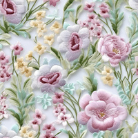 FLOWERS 3D M. 8 - Wasserabweisende Webware