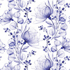 BLUMEN Ms. 4 (Very Peri) - Baumwoll Webware