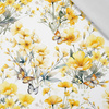 FLOWERS (BUTTER YELLOW) - tkanina wiskozowa