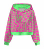 Cropped Hoodie (IDA) - NEON SPRENKEL M. 4 - Nähset - XL