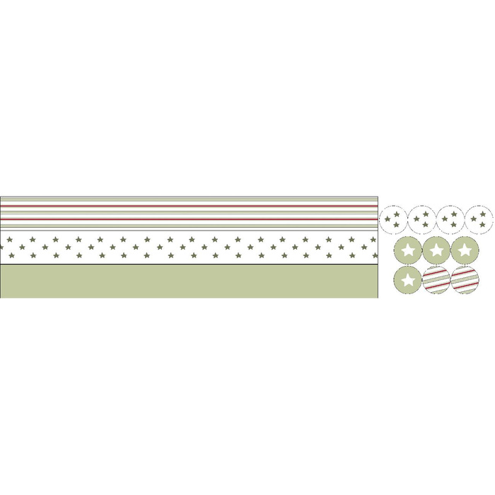 SLAVNOSTNÍ VĚNEC - HVĚZDIČKY A PRUHY - Sada šití