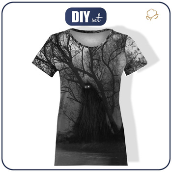 WOMEN’S T-SHIRT - CIEMIENIAK BEAST - sewing set S
