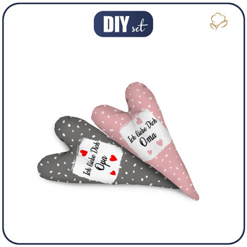 DEKORATIVNÍ SRDÍČKA - BÍLÉ STOPY DE