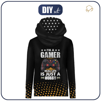 UNISEX HOODIE (HYDRA) - GAMER - sewing set (122/128)