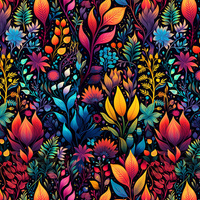 COLORFUL LEAVES m. 2 - Krepp