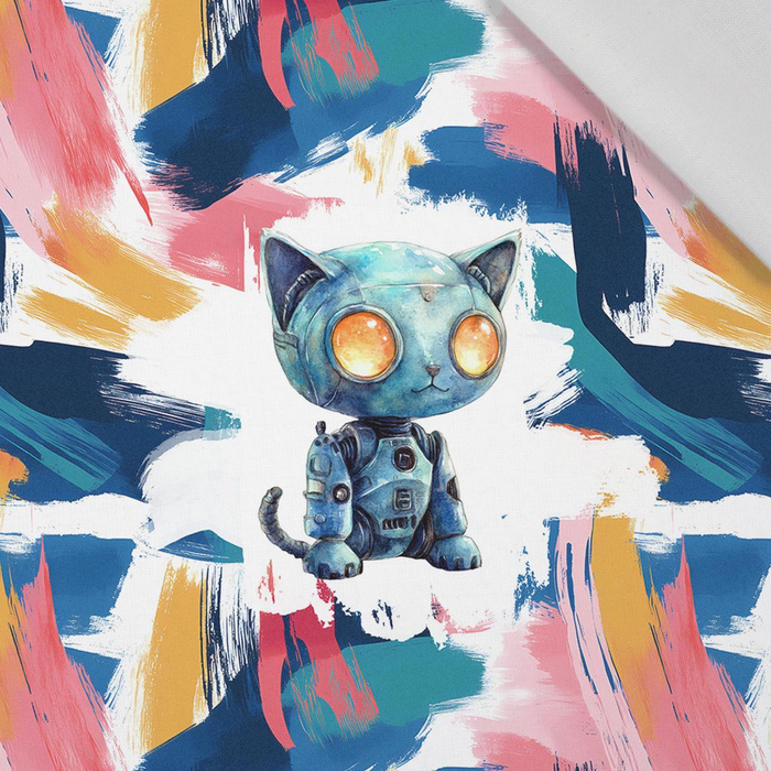 CAT PROTON - panel (60cm x 50cm)  Cotton woven fabric