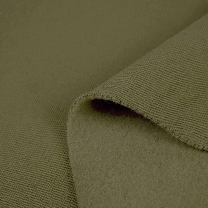 Wintersweat angeraut D300 - Olivgrün (D-13)