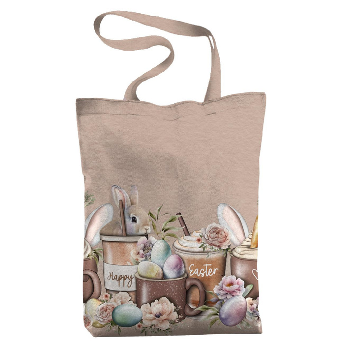 SHOPPER BAG - HAPPY EASTER / mugs - Cotton woven fabric - sewing set
