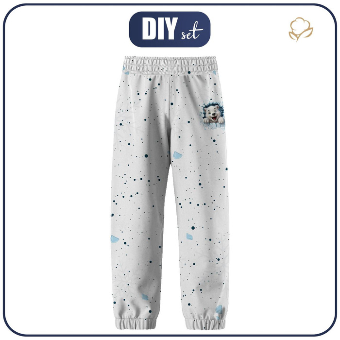 CHILDREN'S SOFTSHELL TROUSERS (YETI) - HAPPY BEAR - sewing set (98/104)