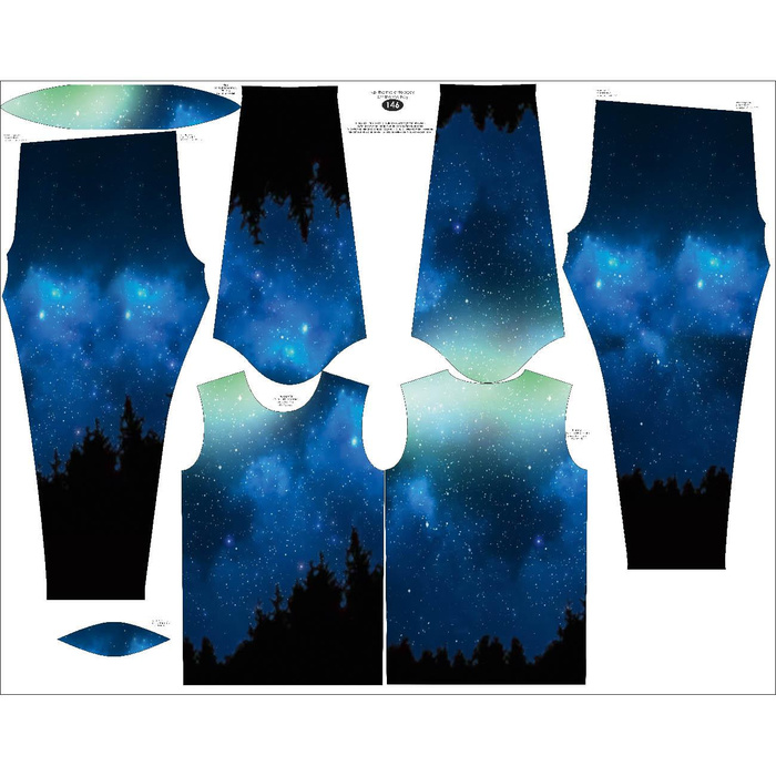 THERMO KOMPLET CHŁOPIĘCY (LUCAS) - NIGHT SKY - zestaw do uszycia 110