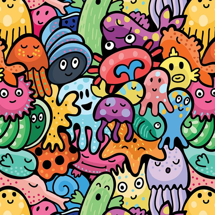 MONSTERS - quick-drying woven fabric