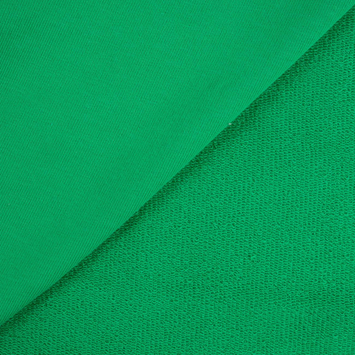 D-101 GREEN - thick looped knit 290g