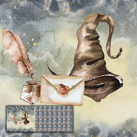 KOUZELNÝ SVĚT MIX vz. 1 (MAGIC) - panel (60cm x 155cm) teplákovina