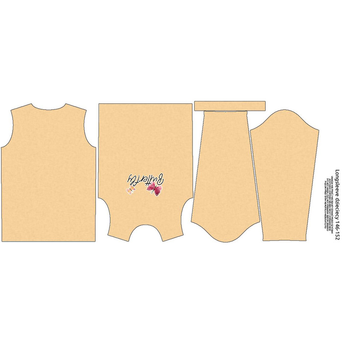 Longsleeve - MOTYLKI (MISIE I MOTYLKI) - single jersey (98/104)