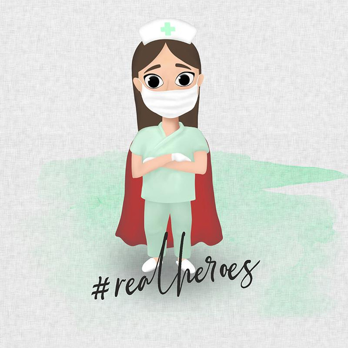 KRANKENSCHWESTER Ms. 2 (REAL HEROES) / acid - Paneel Wasserabweisende Webware