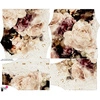 Bardot neckline blouse (SOFIA) - WATERCOLOR FLOWERS PAT. 4 - sewing set XS