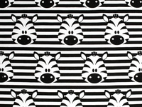 ZEBRY / bílý - úplet TE210