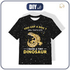 KID’S T-SHIRT - TINY DINOSAUR / black - single jersey ITY