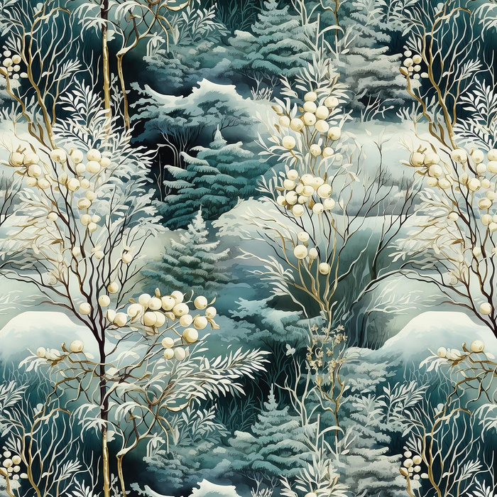 WINTER FOREST VZ. 3 - Hydrofobní česaná teplákovina