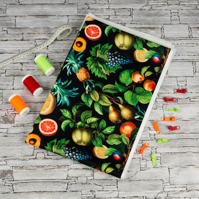 PARADISE FRUITS pat. 1 (PARADISE GARDEN) - looped knit fabric