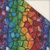 STAINED GLASS WZ. 23- Slub Weave