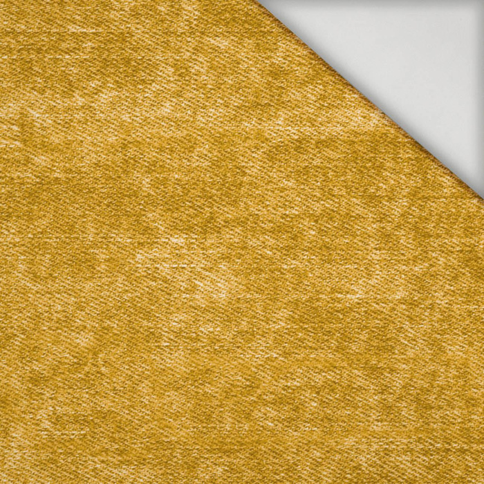 100cm VINTAGE LOOK JEANS (mustard) - lycra 300g