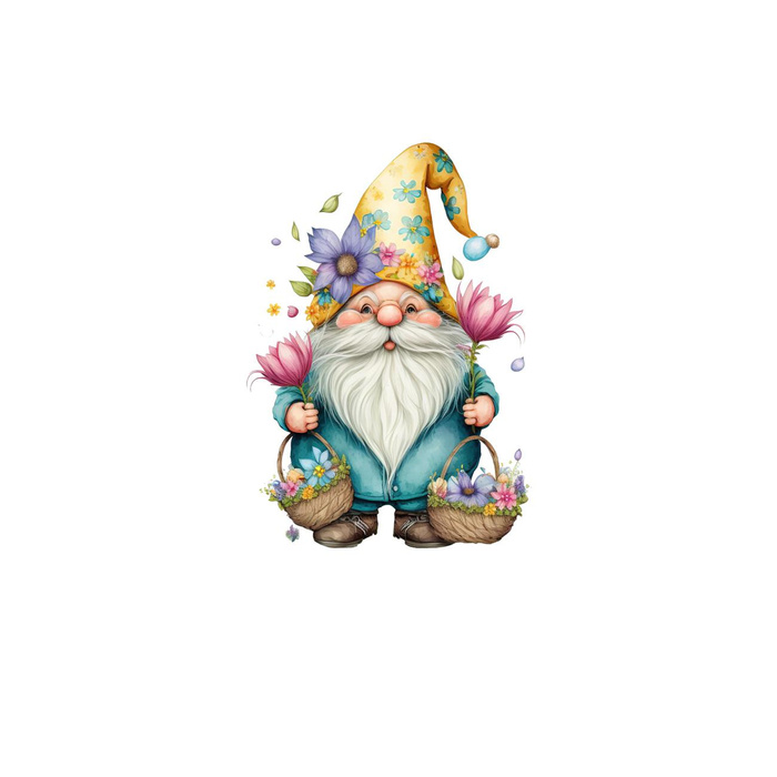 EASTER GNOME M. 1 - Paneel (60cm x 50cm) Wasserabweisende Webware