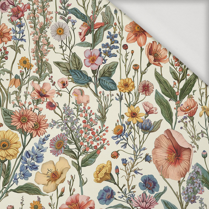 PASTEL FLOWERS WZ. 34 - Jersey wiskozowy