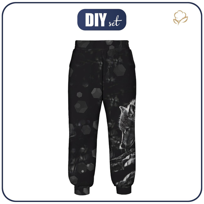 KID'S JOGGERS (ROBIN) - ARCTIC WOLF - sewing set (110/116)