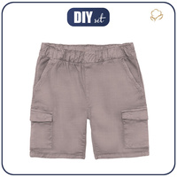 KID`S CARGO SHORTS - BEIGE - sewing set