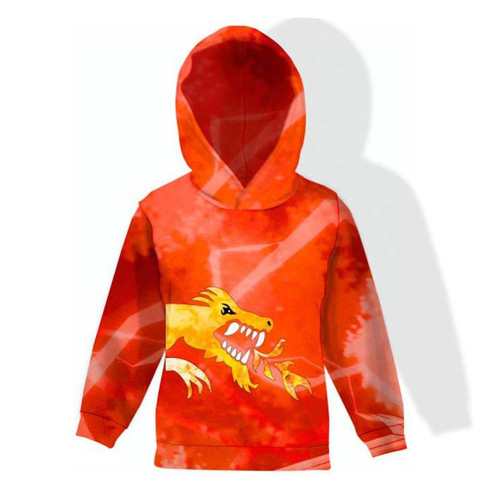 BLUZA CZERWONEGO NINJA - dzianina pętelkowa (98/104)