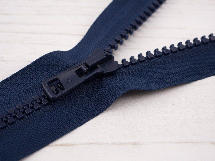Plastic Zipper 5mm open-end 30cm - navy B-19