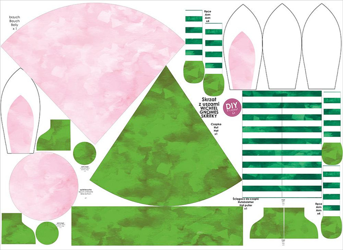 BUNNY EAR GNOME - CLOVER - DIY IT'S EASY