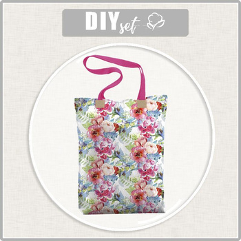 SHOPPER TASCHE - WILDROSE M.3 (AUF DER WIESE) - Baumwoll Webware - Nähset