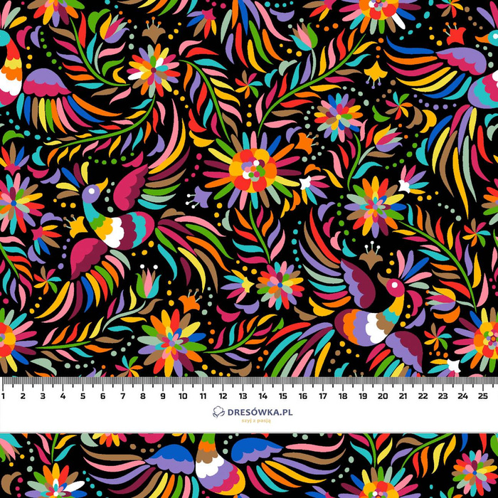 FOLK ROOSTERS / black- single jersey with elastane