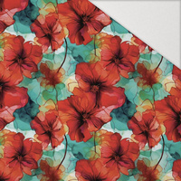 FLOWERS WZ. 75 - Hydrophobic brushed knit